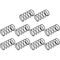 sourcing map Muelles de compresión cable de 1-2mm de diámetro 20mm de diámetro exterior de 40 mm de largo negro 10pcs